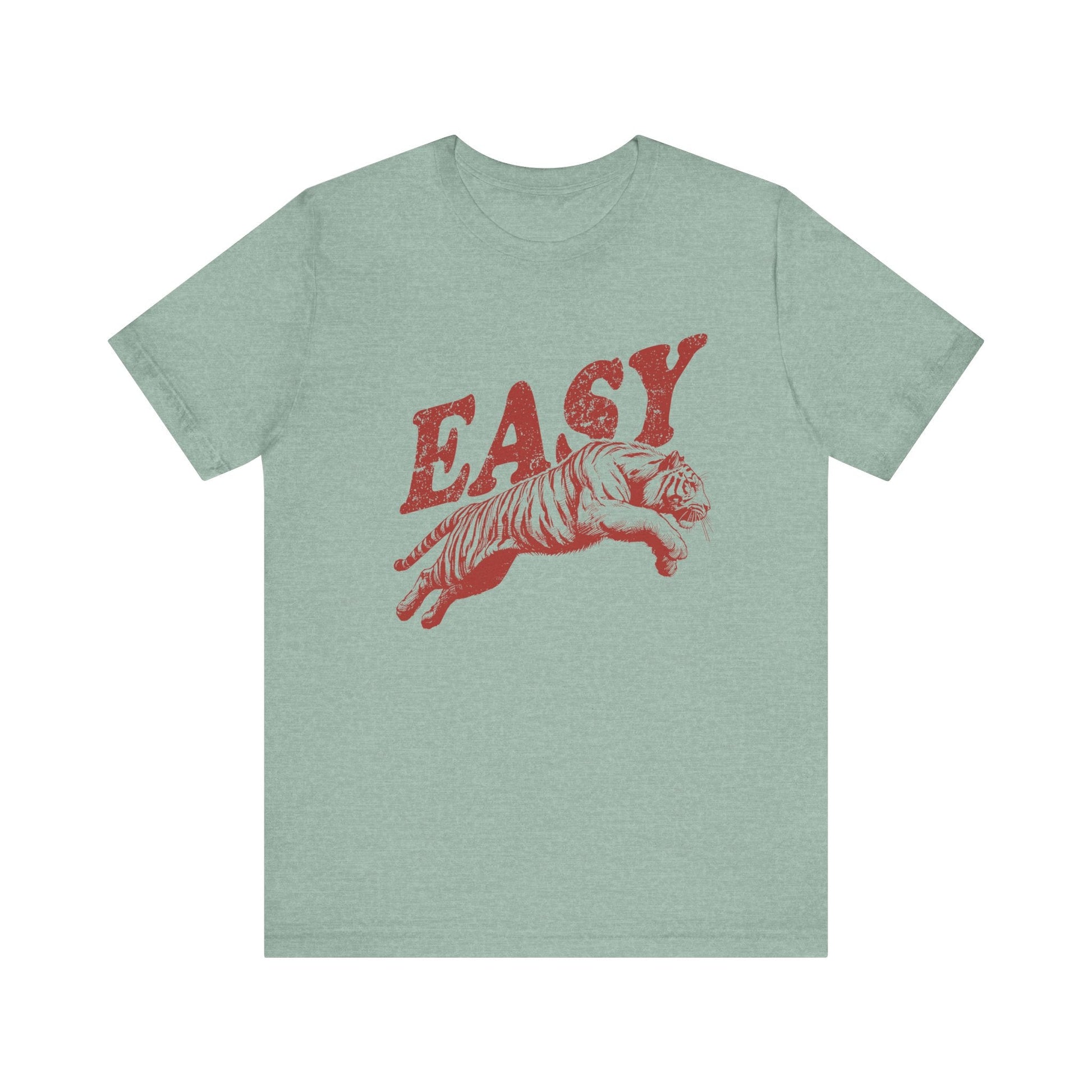 Easy Tiger Shirt, Retro Boho Tee, Hippie Clothes, Indie Shirt - Popbydesign