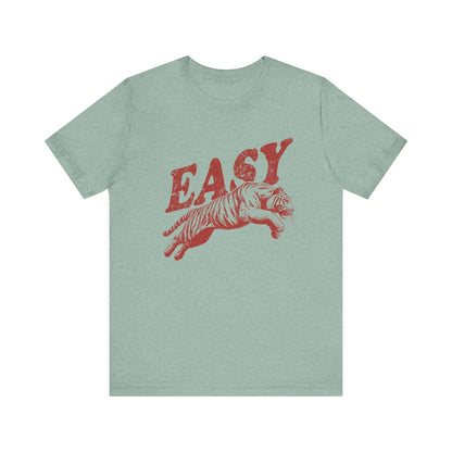 Easy Tiger Shirt, Retro Boho Tee, Hippie Clothes, Indie Shirt - Popbydesign