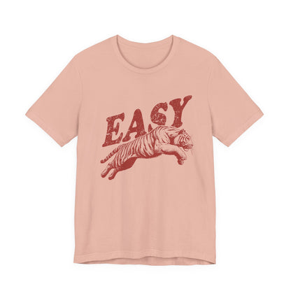 Easy Tiger Shirt, Retro Boho Tee, Hippie Clothes, Indie Shirt - Popbydesign