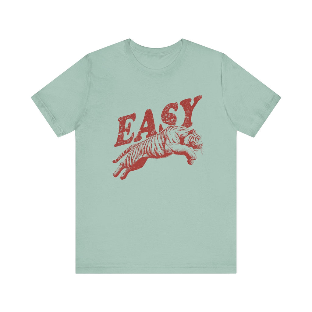 Easy Tiger Shirt, Retro Boho Tee, Hippie Clothes, Indie Shirt by PopCultureByDesign36