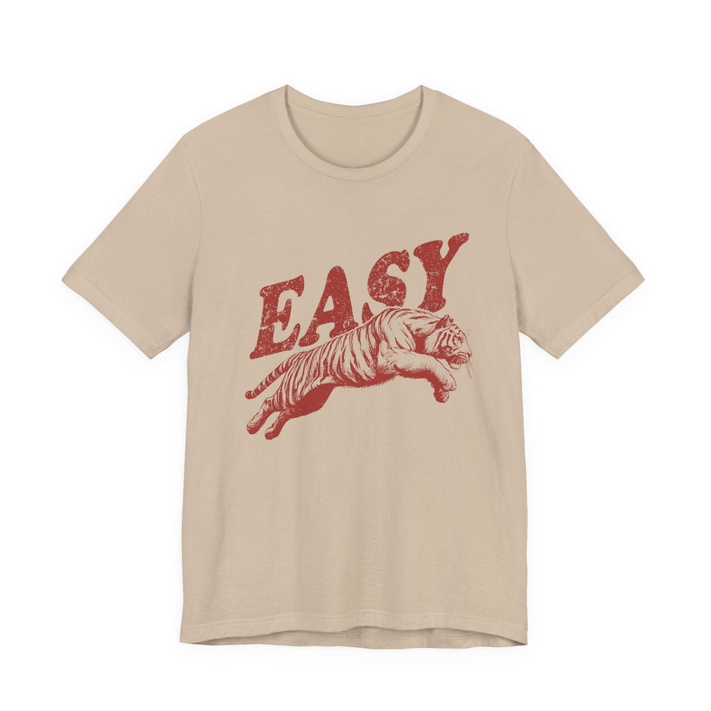 Easy Tiger Shirt, Retro Boho Tee, Hippie Clothes, Indie Shirt by PopCultureByDesign36