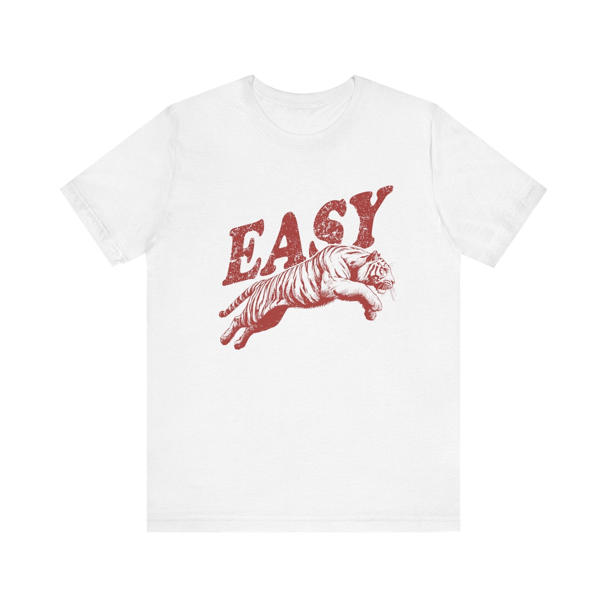 Easy Tiger Shirt, Retro Boho Tee, Hippie Clothes, Indie Shirt - Popbydesign