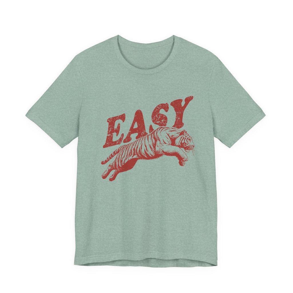 Easy Tiger Shirt, Retro Boho Tee, Hippie Clothes, Indie Shirt by PopCultureByDesign36