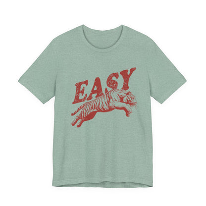 Easy Tiger Shirt, Retro Boho Tee, Hippie Clothes, Indie Shirt - Popbydesign