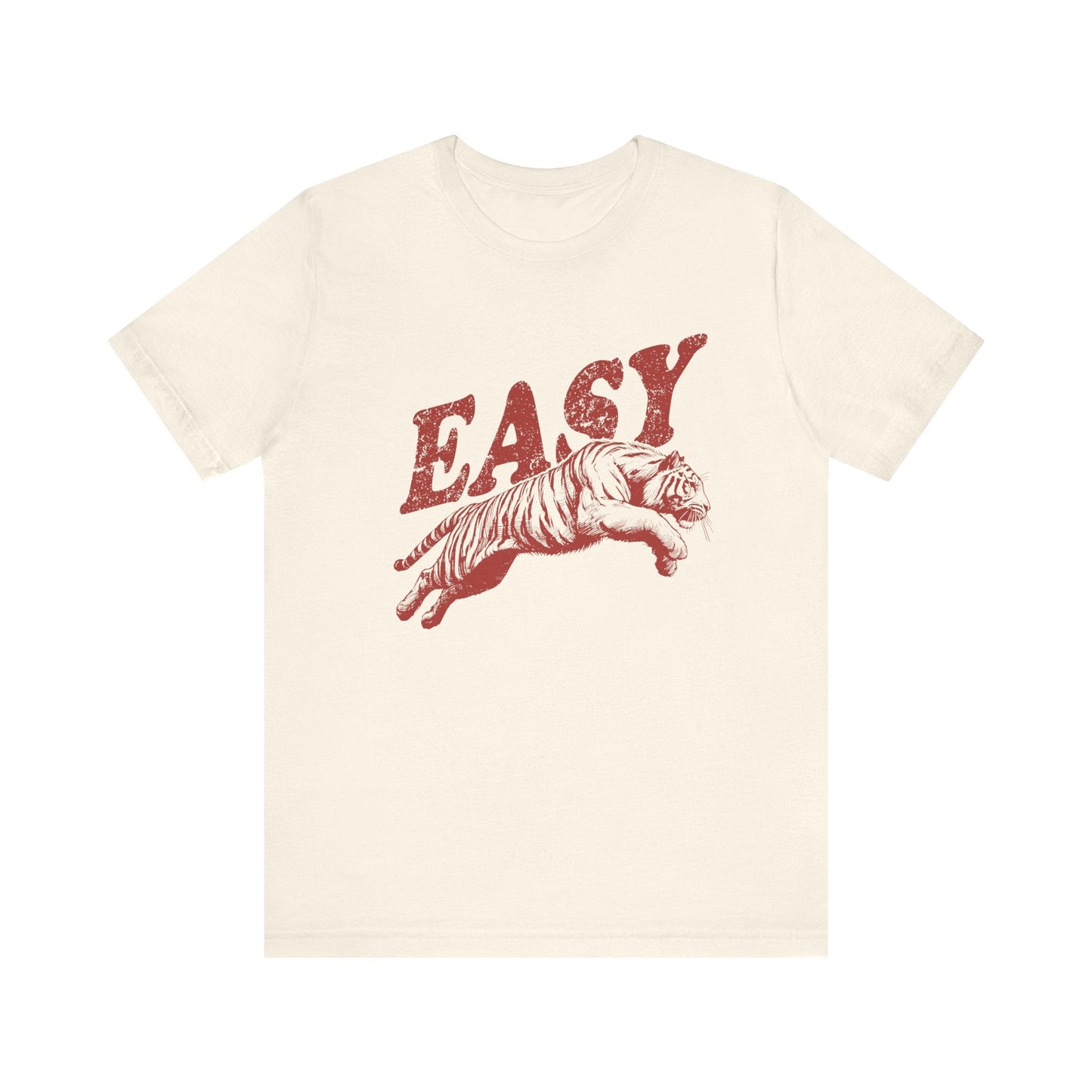 Easy Tiger Shirt, Retro Boho Tee, Hippie Clothes, Indie Shirt - Popbydesign