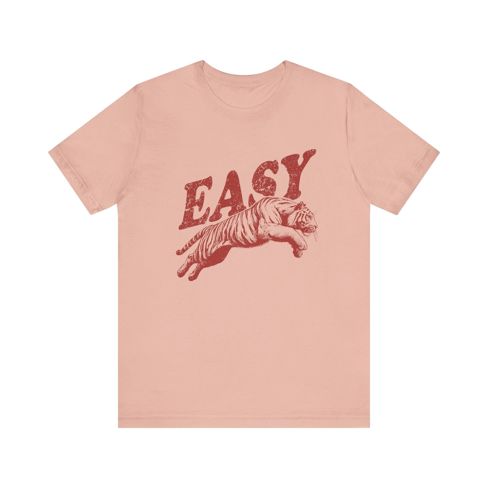 Easy Tiger Shirt, Retro Boho Tee, Hippie Clothes, Indie Shirt - Popbydesign