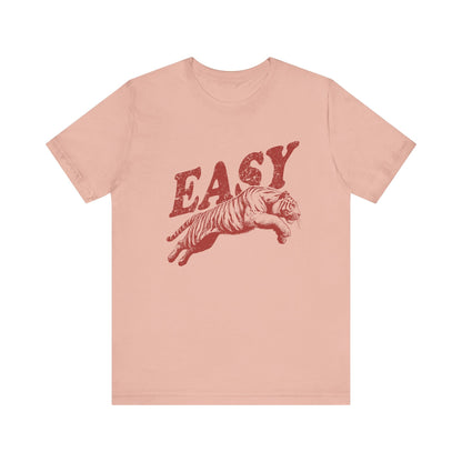 Easy Tiger Shirt, Retro Boho Tee, Hippie Clothes, Indie Shirt - Popbydesign