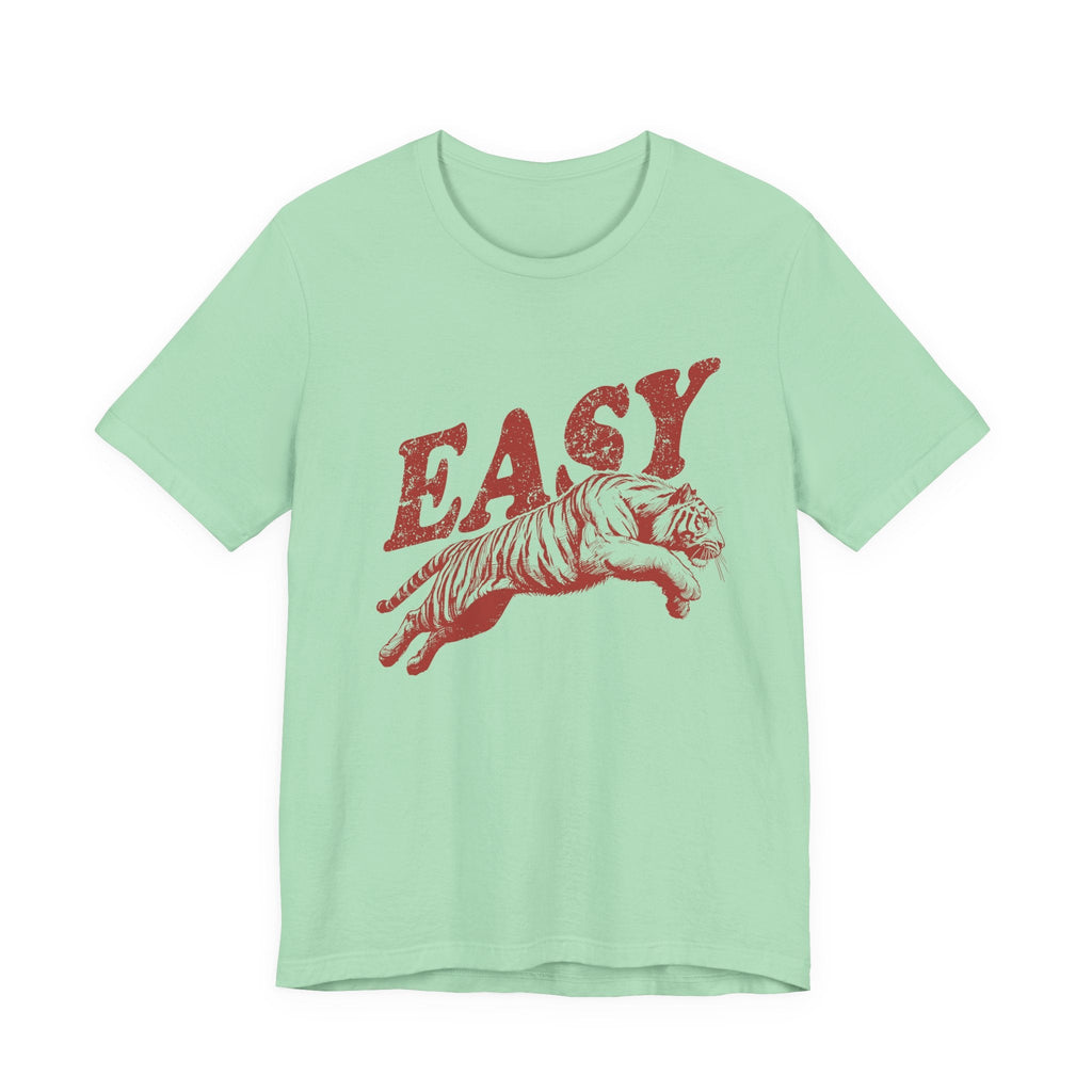 Easy Tiger Shirt, Retro Boho Tee, Hippie Clothes, Indie Shirt by PopCultureByDesign36