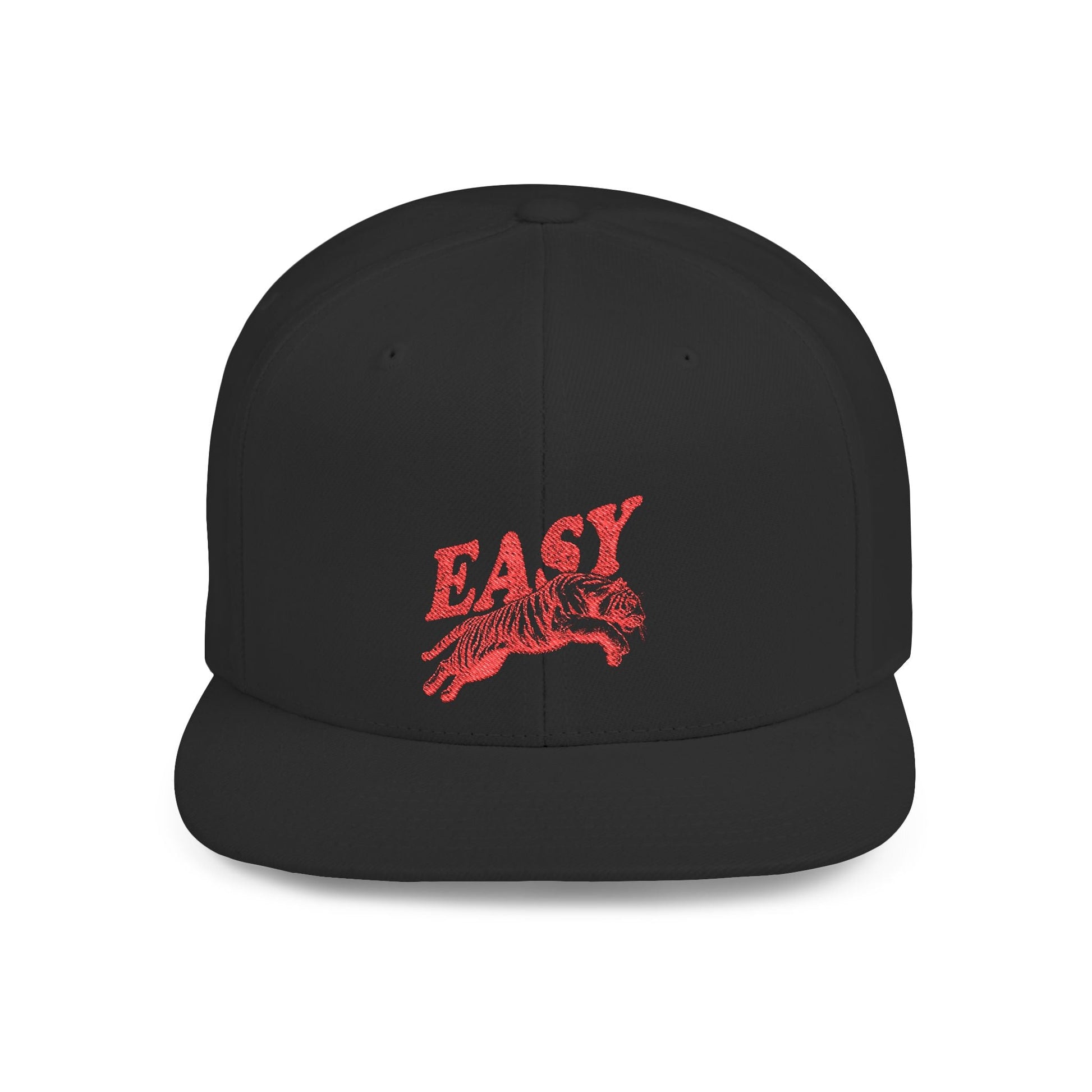 Easy Tiger Snapback Hat — Flat Bill Baseball Cap - Popbydesign