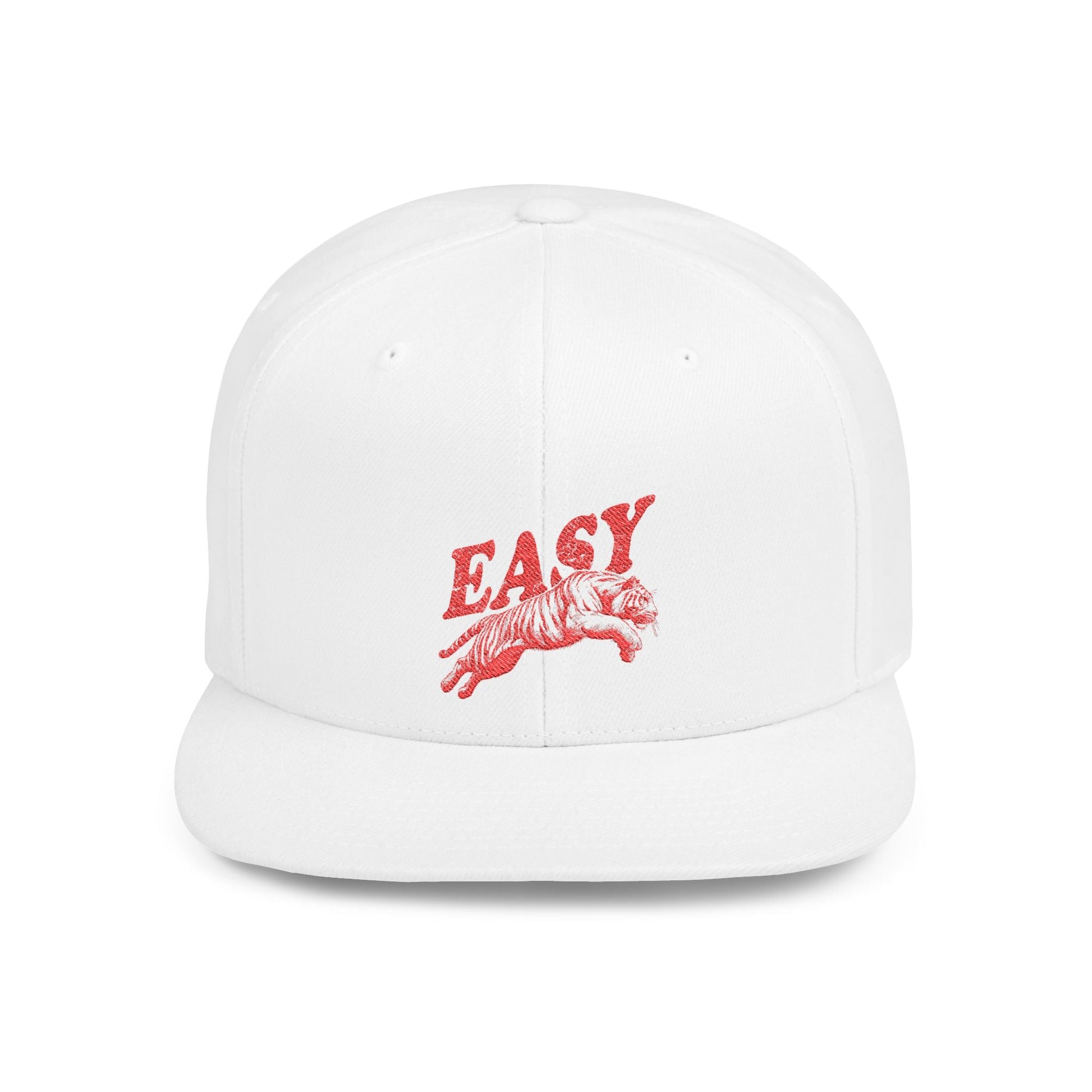 Easy Tiger Snapback Hat — Flat Bill Baseball Cap - Popbydesign