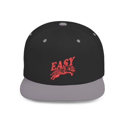 Easy Tiger Snapback Hat — Flat Bill Baseball Cap - Popbydesign