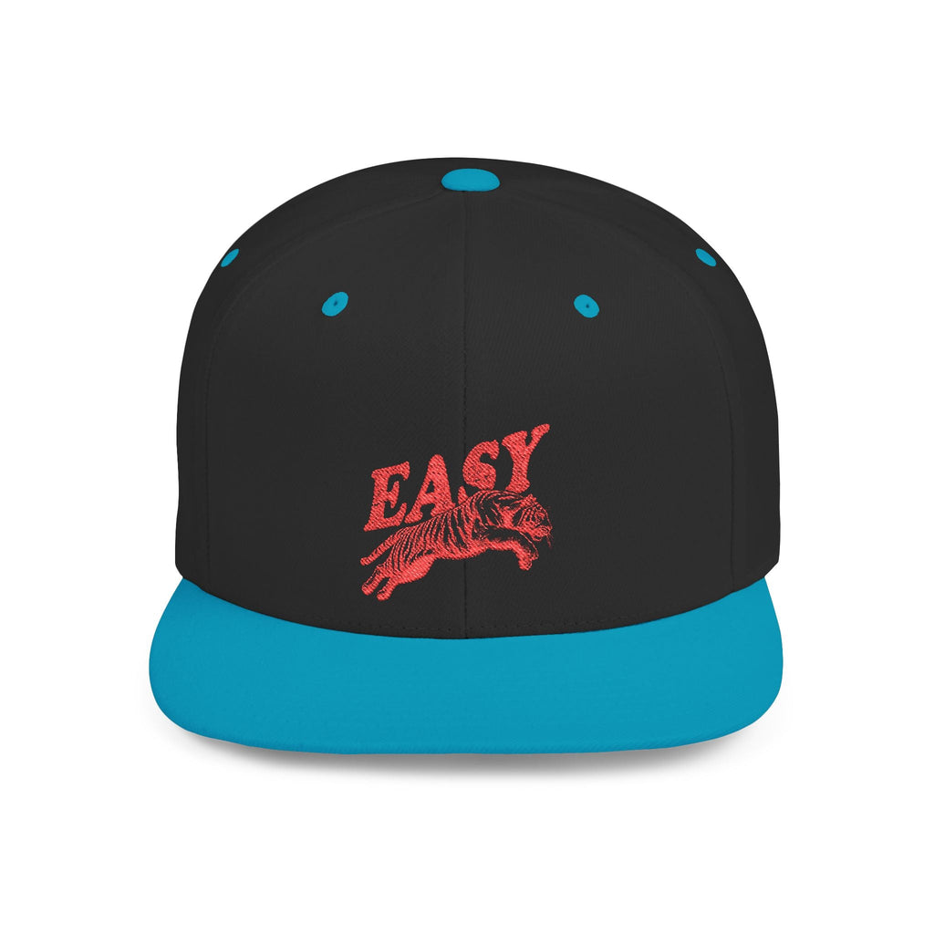 Easy Tiger Snapback Hat — Flat Bill Baseball Cap by PopCultureByDesign36