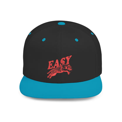 Easy Tiger Snapback Hat — Flat Bill Baseball Cap - Popbydesign