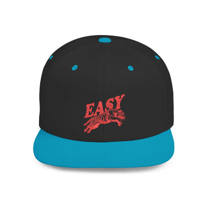 Easy Tiger Snapback Hat — Flat Bill Baseball Cap - Popbydesign