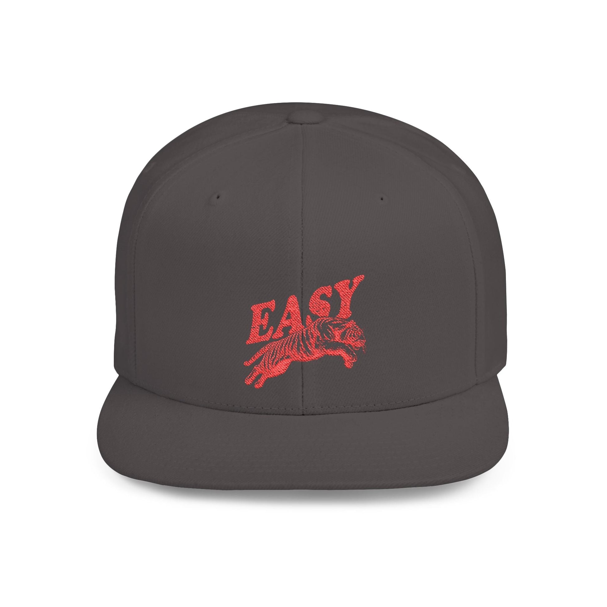 Easy Tiger Snapback Hat — Flat Bill Baseball Cap - Popbydesign