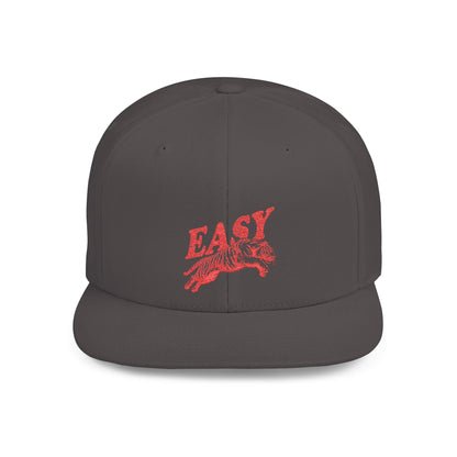 Easy Tiger Snapback Hat — Flat Bill Baseball Cap - Popbydesign
