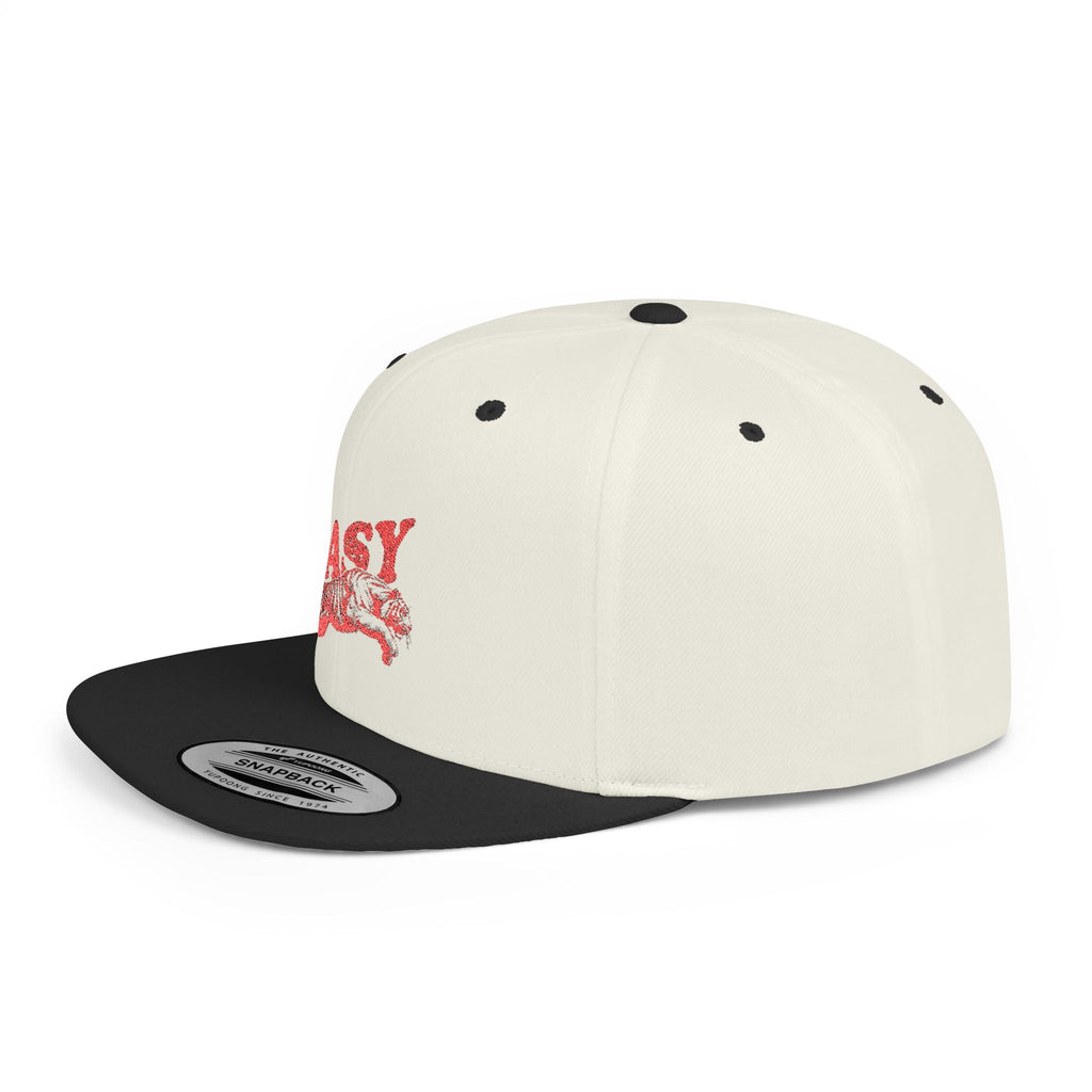 Easy Tiger Snapback Hat — Flat Bill Baseball Cap by PopCultureByDesign36