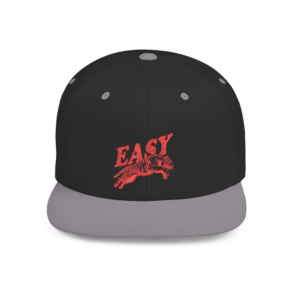 Easy Tiger Snapback Hat — Flat Bill Baseball Cap by PopCultureByDesign36