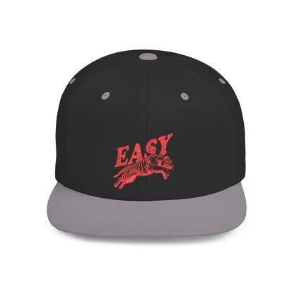 Easy Tiger Snapback Hat — Flat Bill Baseball Cap - Popbydesign