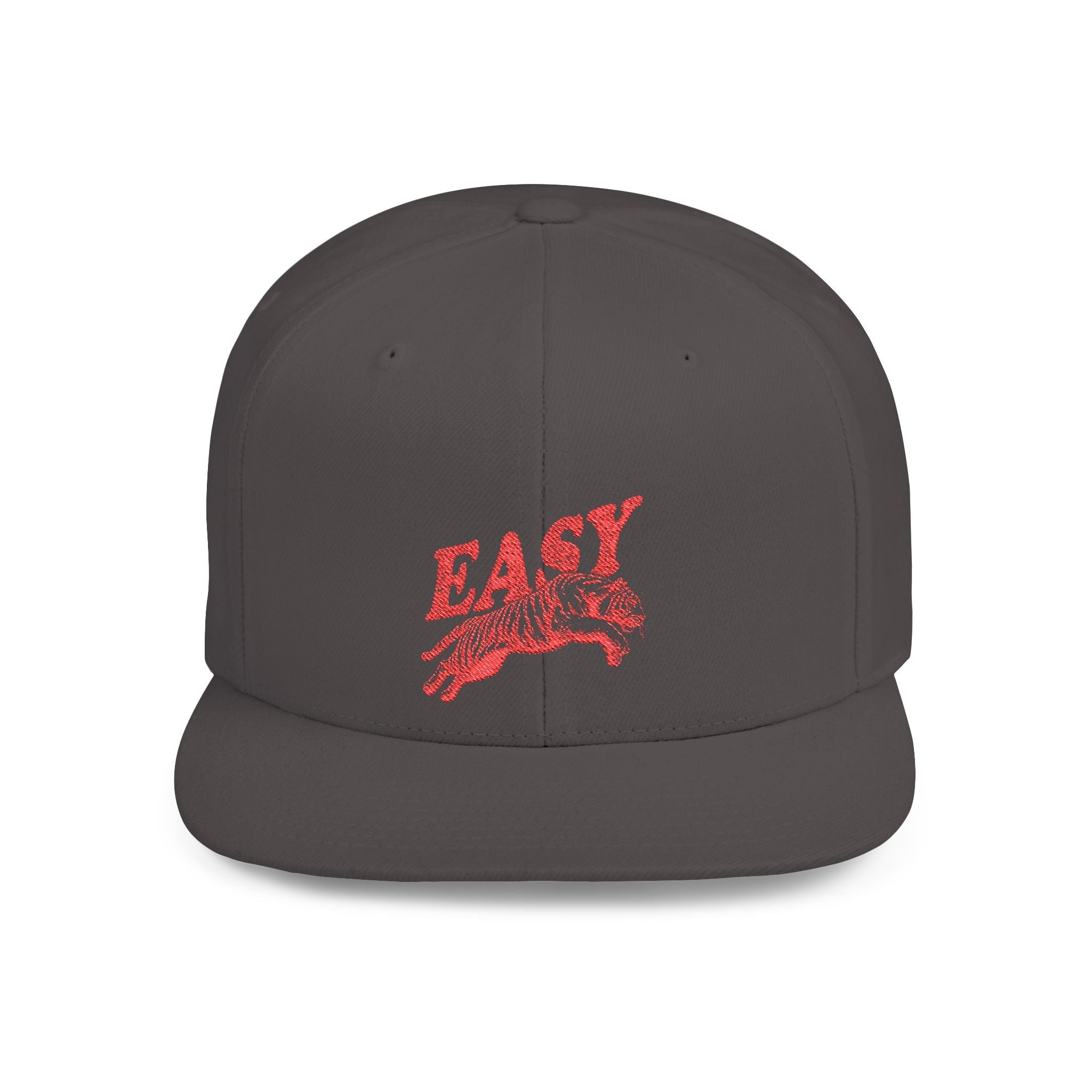 Easy Tiger Snapback Hat — Flat Bill Baseball Cap by PopCultureByDesign36