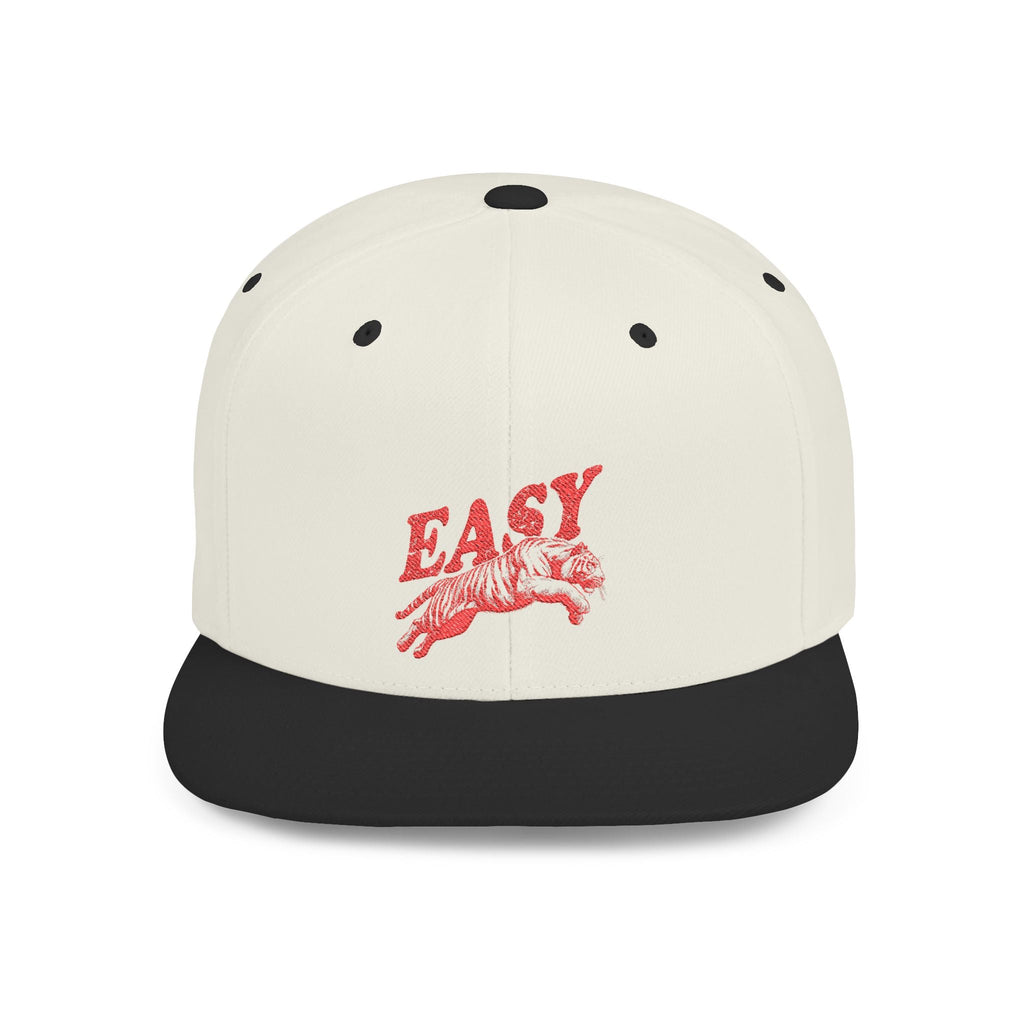 Easy Tiger Snapback Hat — Flat Bill Baseball Cap by PopCultureByDesign36