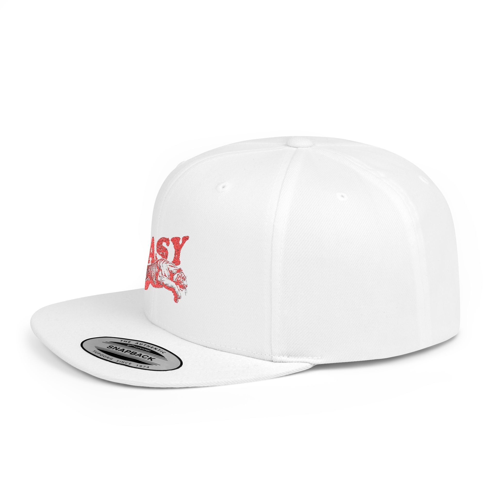 Easy Tiger Snapback Hat — Flat Bill Baseball Cap by PopCultureByDesign36