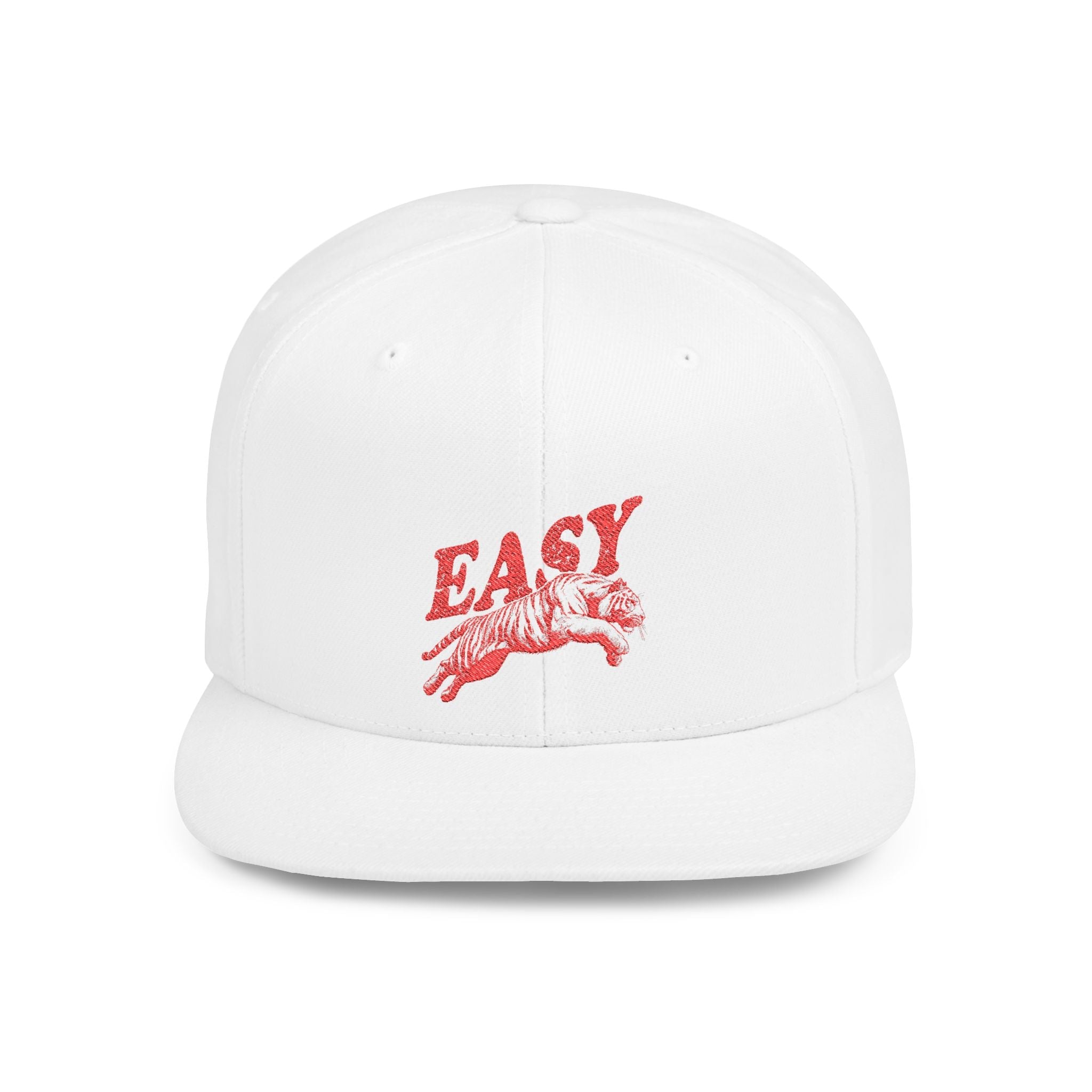 Easy Tiger Snapback Hat — Flat Bill Baseball Cap by PopCultureByDesign36