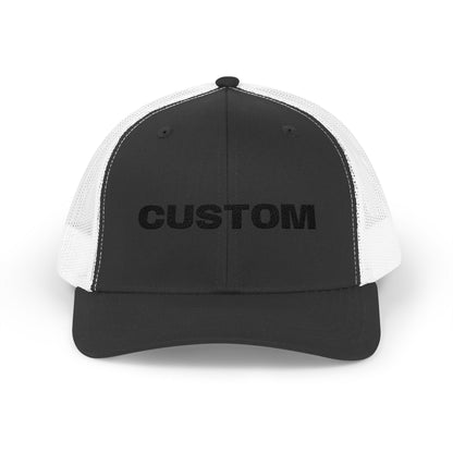 Embroidered Snapback Trucker Cap — Custom Logo Hat - Popbydesign