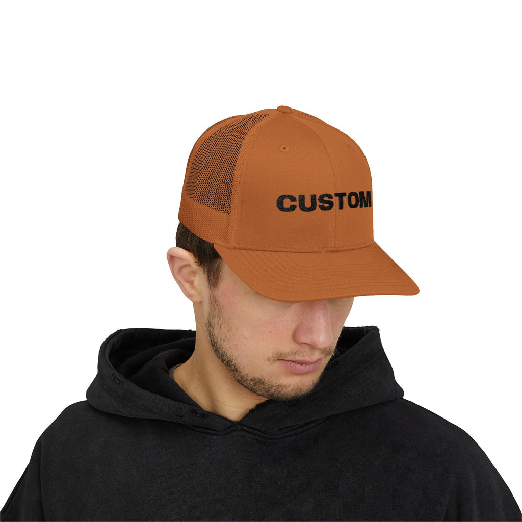 Embroidered Snapback Trucker Cap — Custom Logo Hat by PopCultureByDesign36
