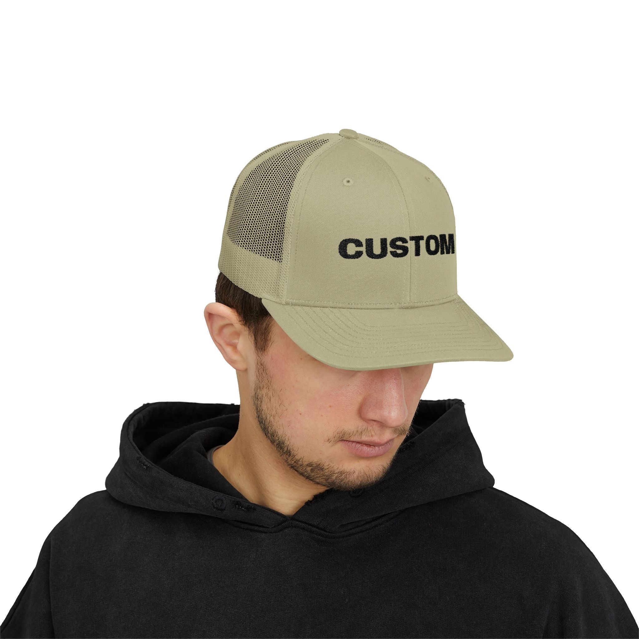 Embroidered Snapback Trucker Cap — Custom Logo Hat by PopCultureByDesign36