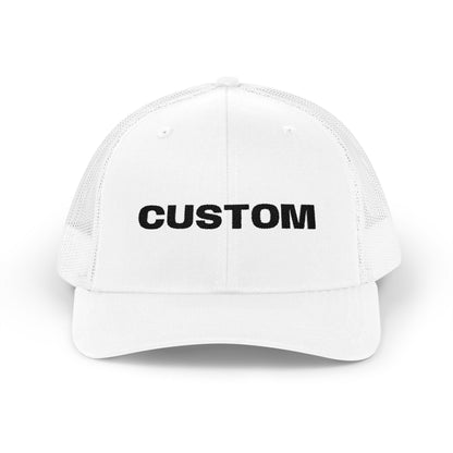 Embroidered Snapback Trucker Cap — Custom Logo Hat - Popbydesign