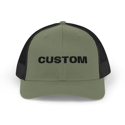 Embroidered Snapback Trucker Cap — Custom Logo Hat - Popbydesign