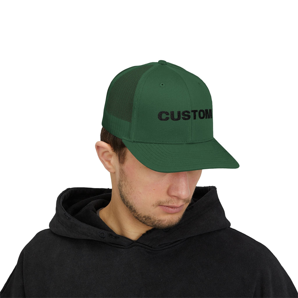 Embroidered Snapback Trucker Cap — Custom Logo Hat by PopCultureByDesign36