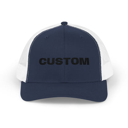 Embroidered Snapback Trucker Cap — Custom Logo Hat - Popbydesign