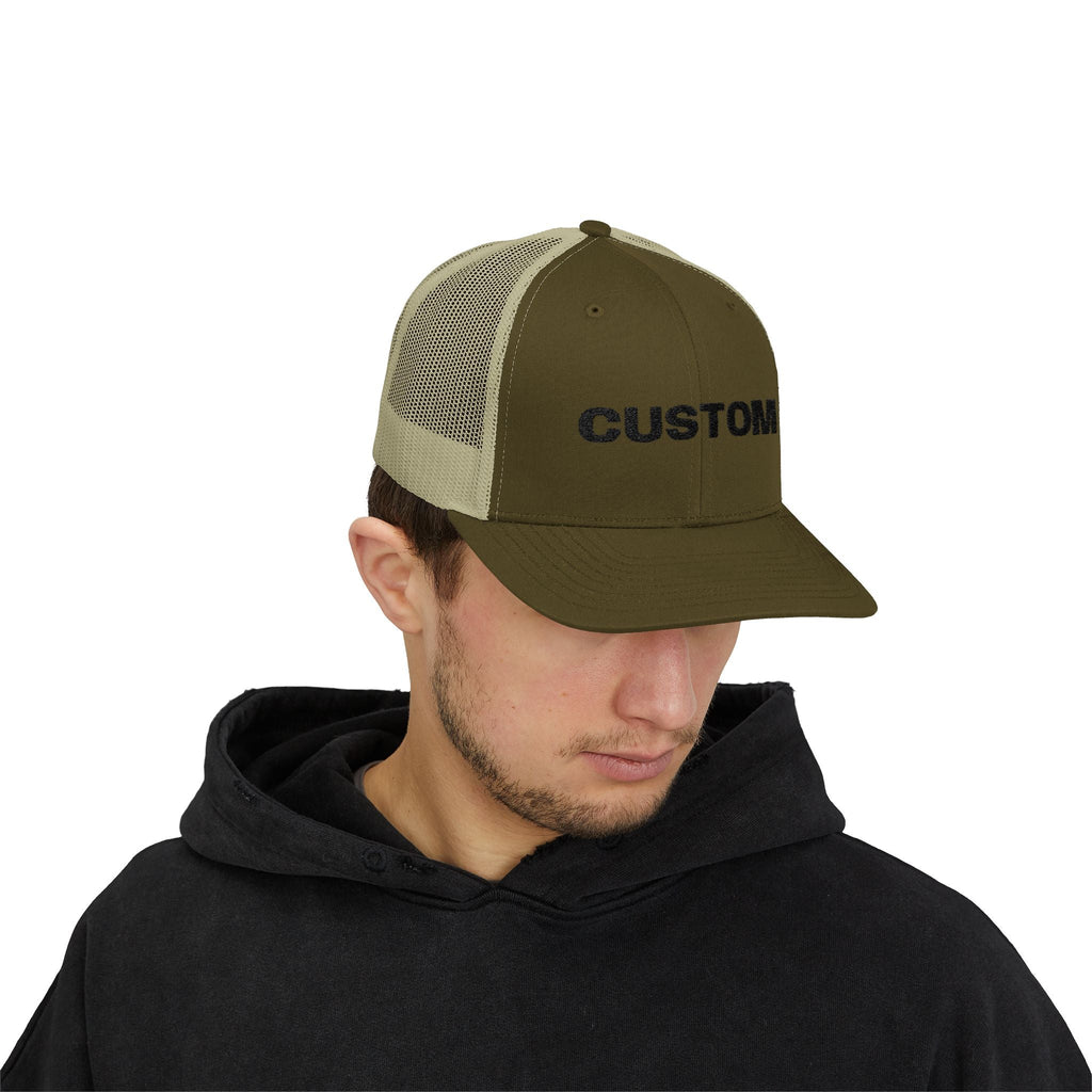 Embroidered Snapback Trucker Cap — Custom Logo Hat by PopCultureByDesign36