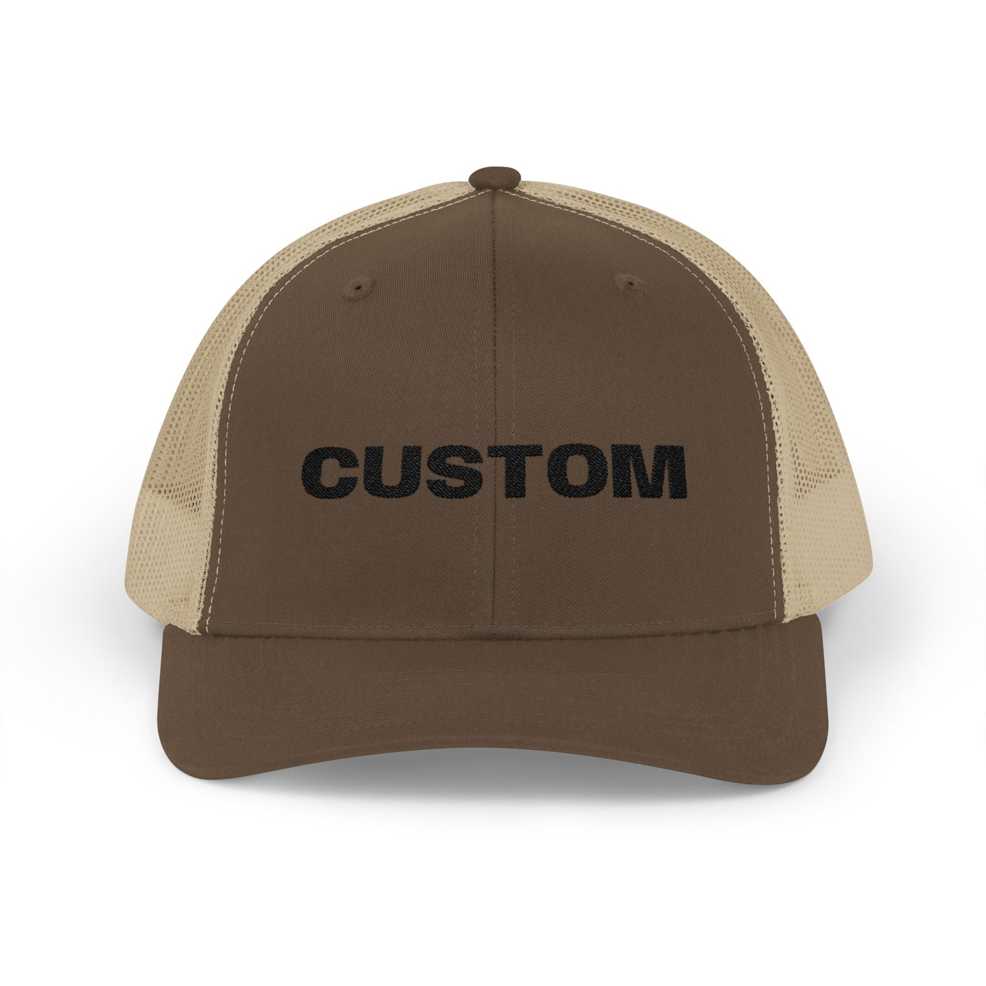 Embroidered Snapback Trucker Cap — Custom Logo Hat - Popbydesign
