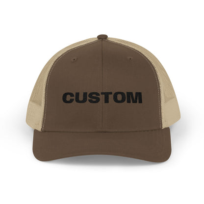 Embroidered Snapback Trucker Cap — Custom Logo Hat - Popbydesign