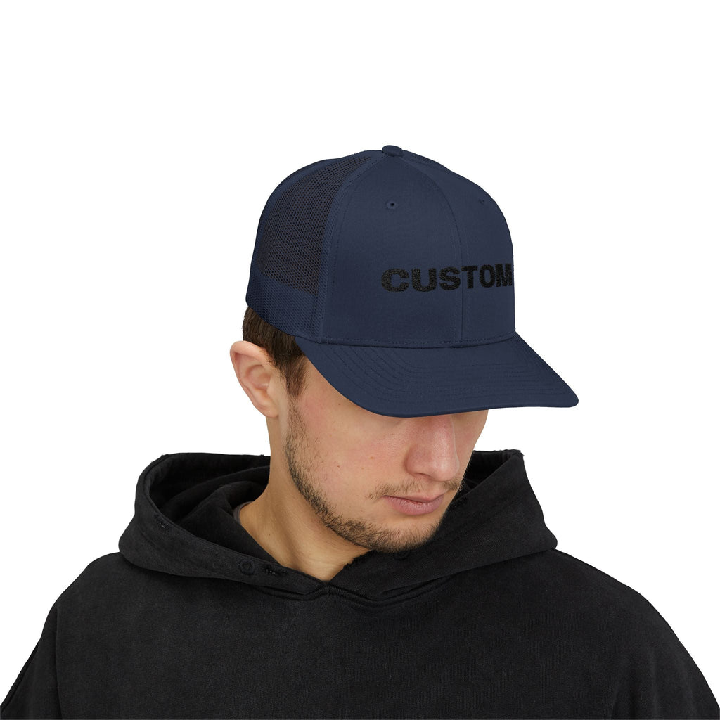 Embroidered Snapback Trucker Cap — Custom Logo Hat by PopCultureByDesign36