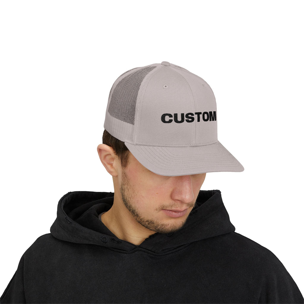 Embroidered Snapback Trucker Cap — Custom Logo Hat by PopCultureByDesign36