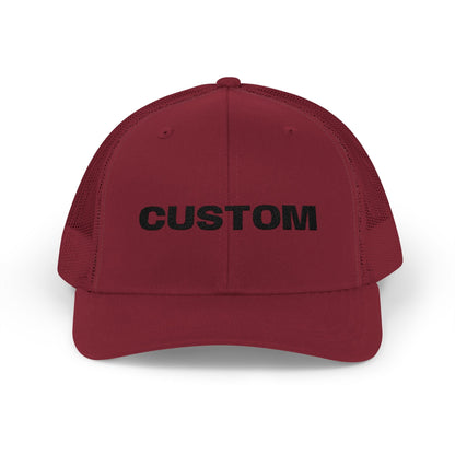 Embroidered Snapback Trucker Cap — Custom Logo Hat - Popbydesign