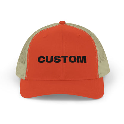 Embroidered Snapback Trucker Cap — Custom Logo Hat - Popbydesign