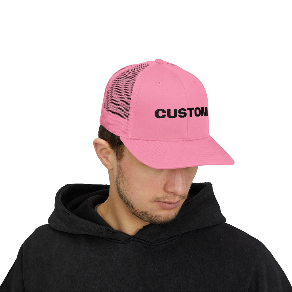 Embroidered Snapback Trucker Cap — Custom Logo Hat by PopCultureByDesign36