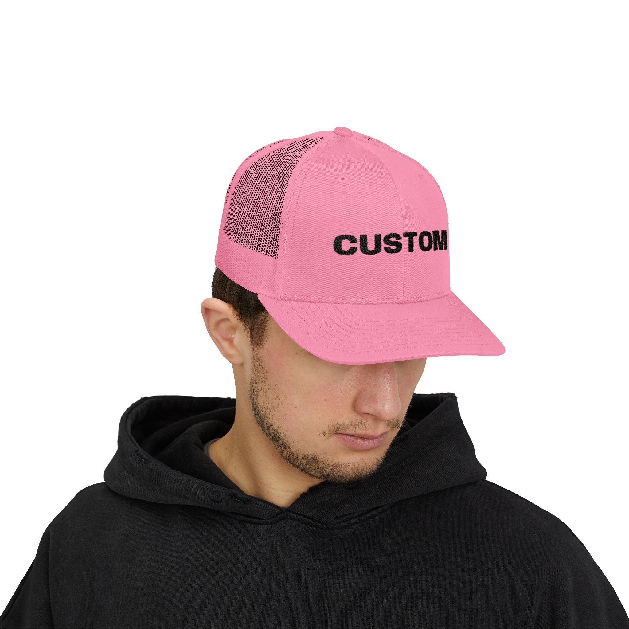 Embroidered Snapback Trucker Cap — Custom Logo Hat by PopCultureByDesign36