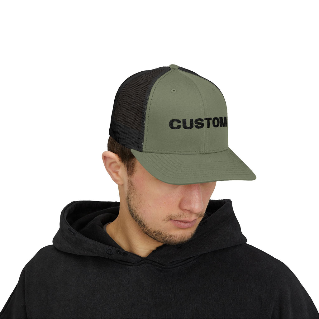 Embroidered Snapback Trucker Cap — Custom Logo Hat by PopCultureByDesign36