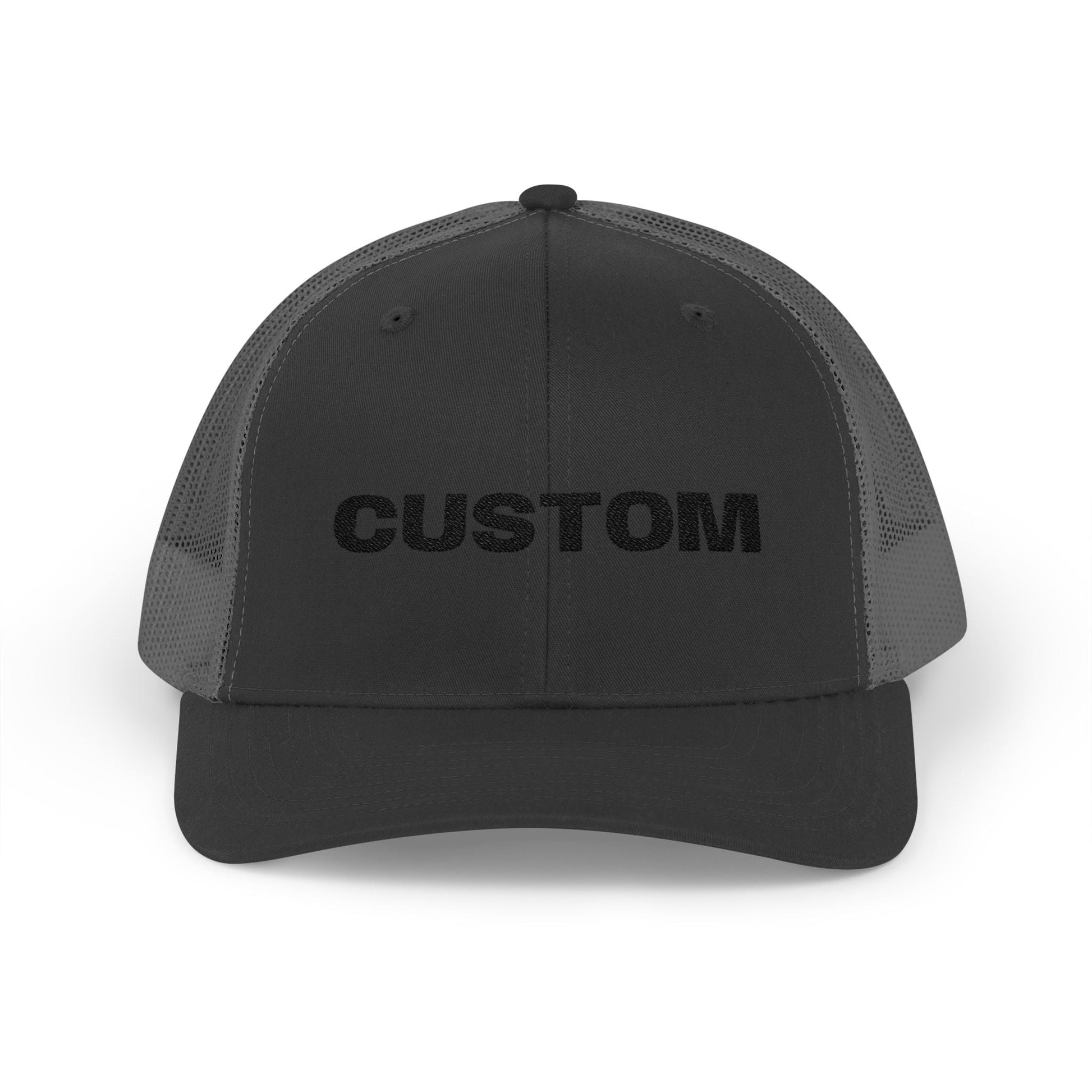 Embroidered Snapback Trucker Cap — Custom Logo Hat - Popbydesign