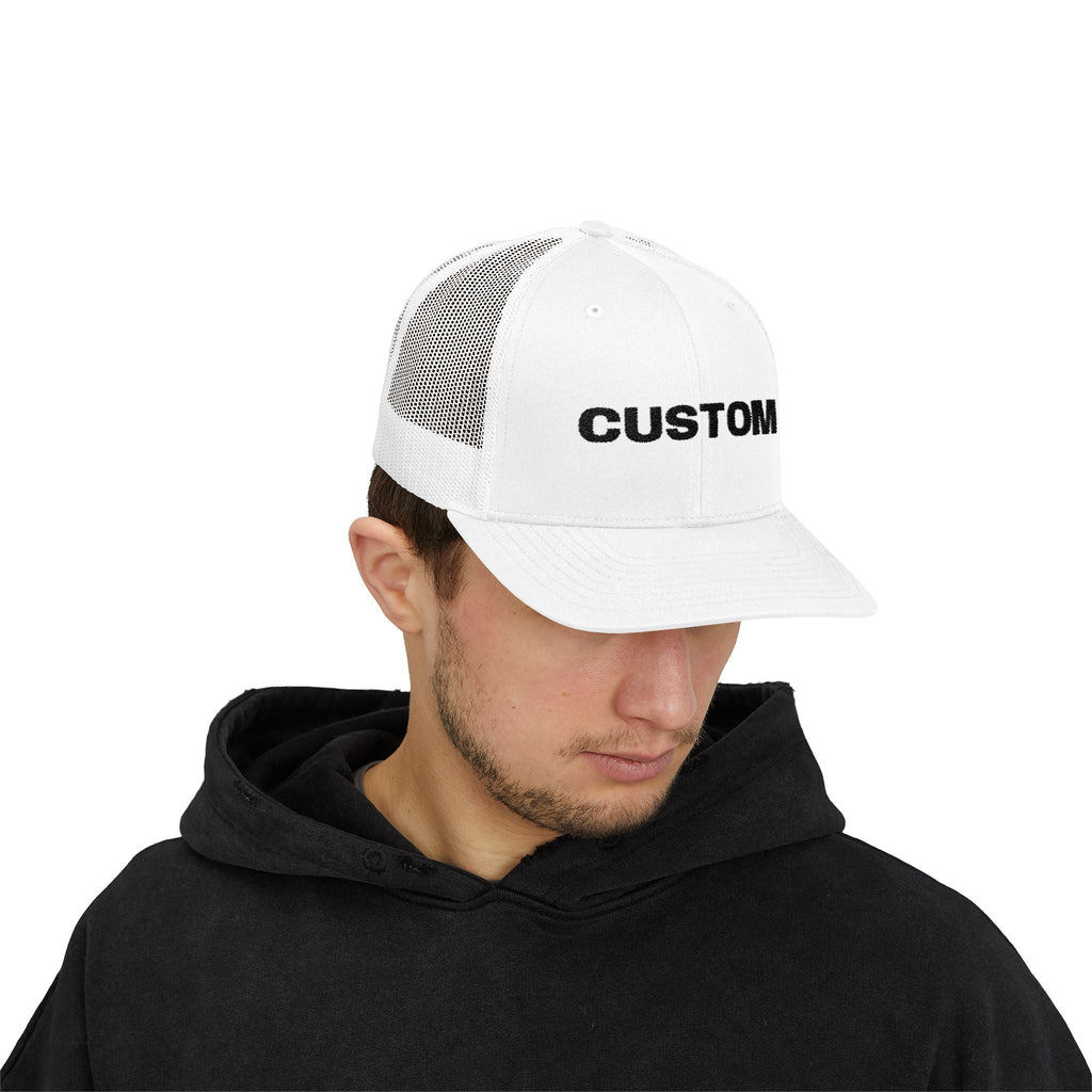 Embroidered Snapback Trucker Cap — Custom Logo Hat by PopCultureByDesign36