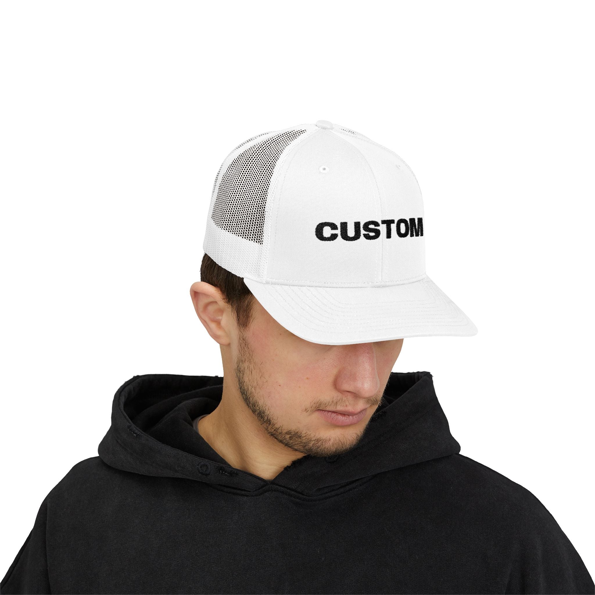 Embroidered Snapback Trucker Cap — Custom Logo Hat by PopCultureByDesign36