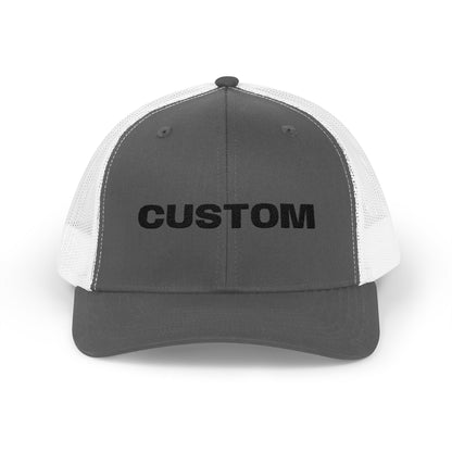 Embroidered Snapback Trucker Cap — Custom Logo Hat - Popbydesign
