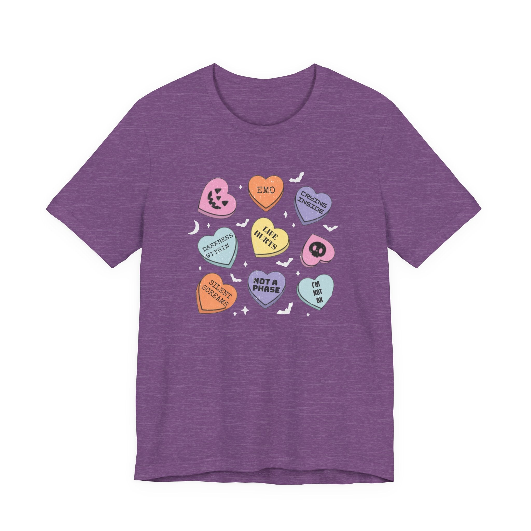 Emo Halloween Candy Hearts Shirt, Spooky Candies Shirt by PopCultureByDesign36
