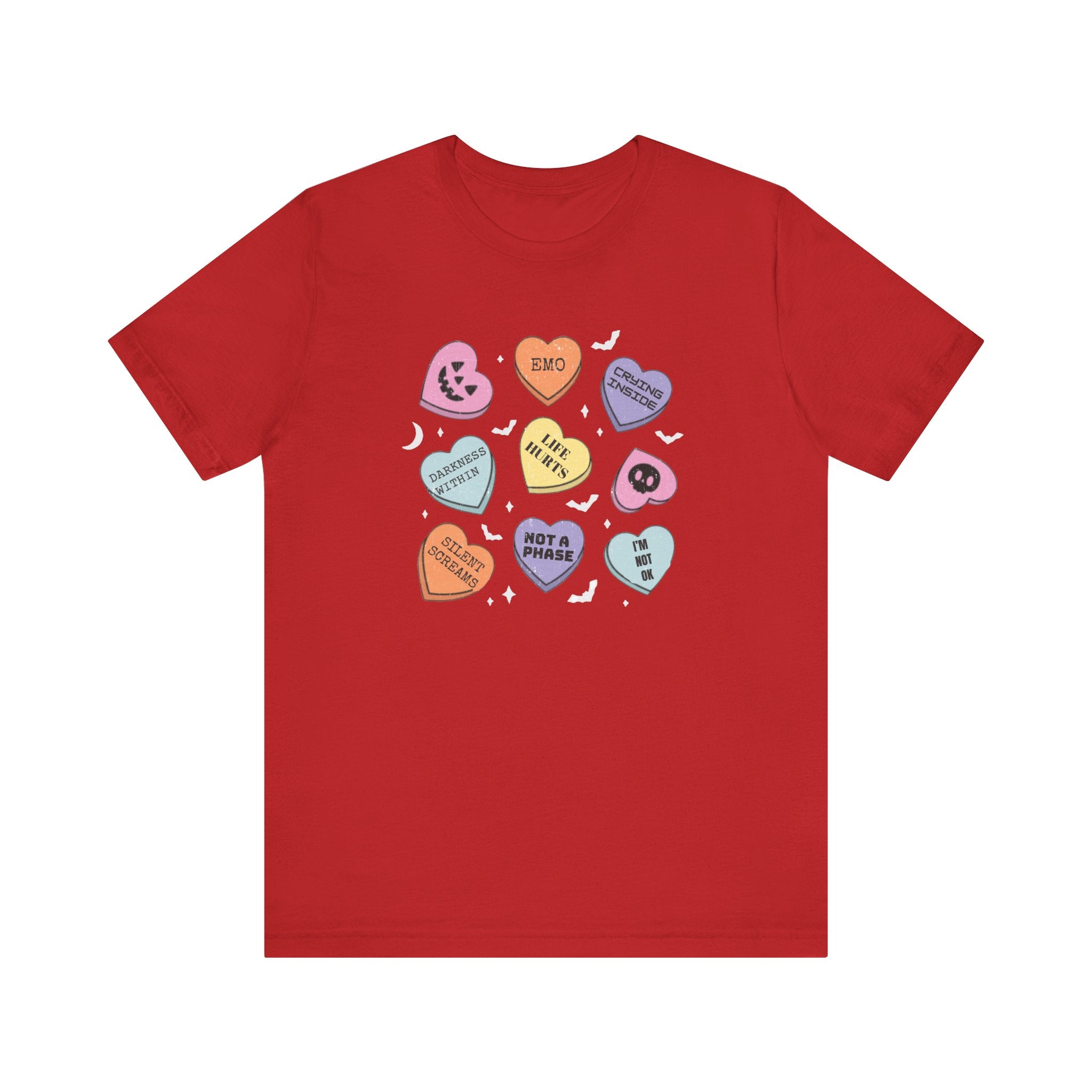 Emo Halloween Candy Hearts Shirt, Spooky Candies Shirt by PopCultureByDesign36